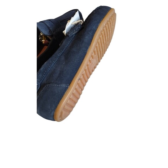Zara Kids Boys Loafers Navy Blue Leather Round Toe Slip On Shoes Sz EU33/US 2 - Picture 9 of 10